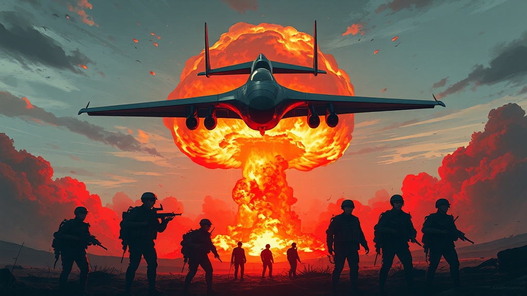 확전 우려 및 3차 세계대전 가능성 (illustration 스타일)