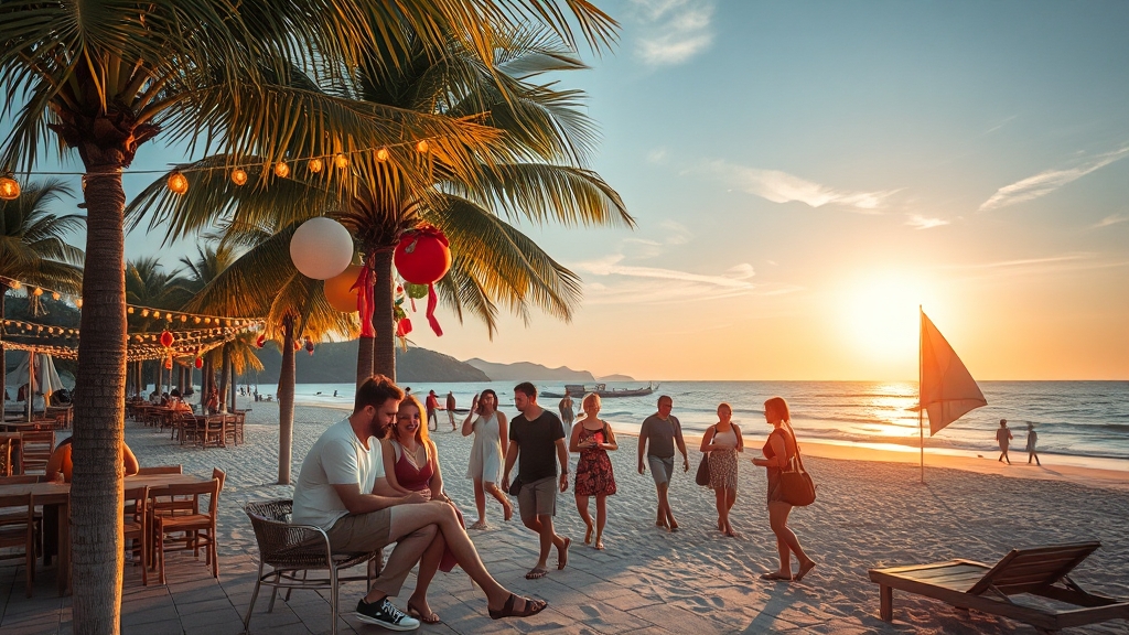 놓칠 수 없는 동남아 여행지 (realistic 스타일)