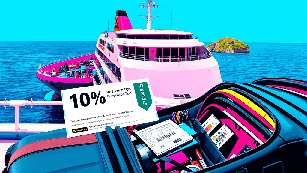 배편 할인 정보 및 예약 꿀팁 (popart 스타일)