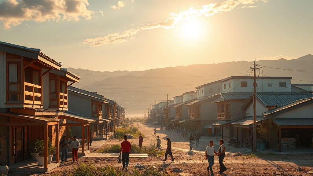 공공재개발 특징 및 기대 효과 (realistic 스타일)