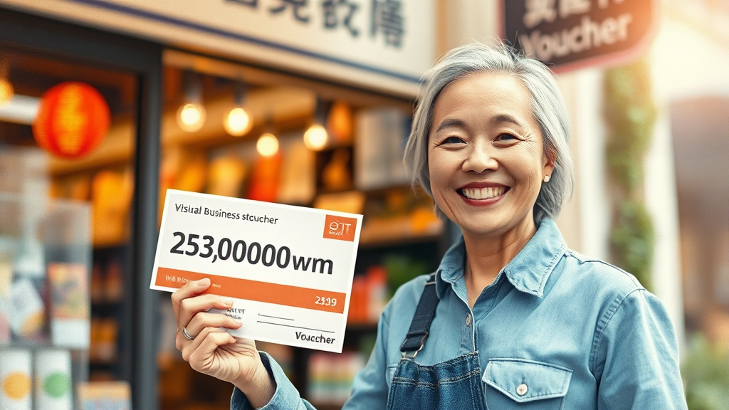 바우처 활용 꿀팁: 가게 운영에 어떻게 적용할까? (watercolor 스타일)