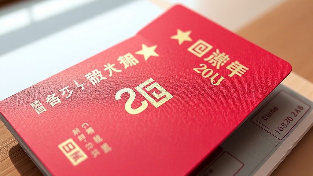 중국 비자 필요 상황 (realistic 스타일)