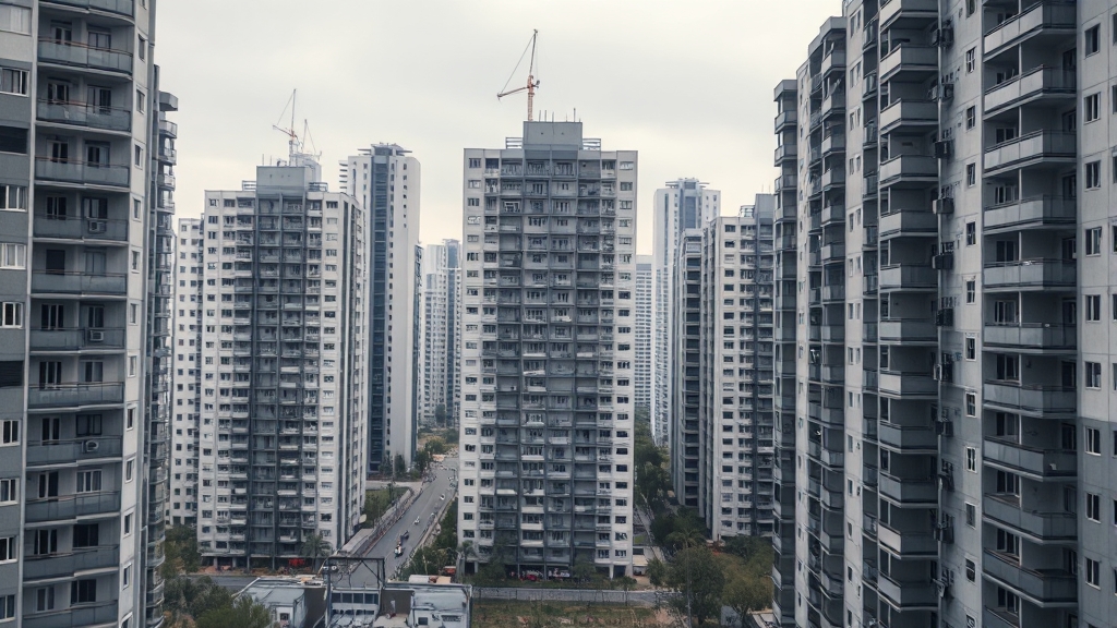 미분양 시장 현황 및 전망 (realistic 스타일)