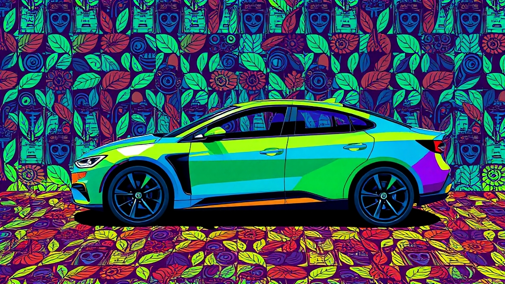 하이브리드 자동차 원리 (popart 스타일)