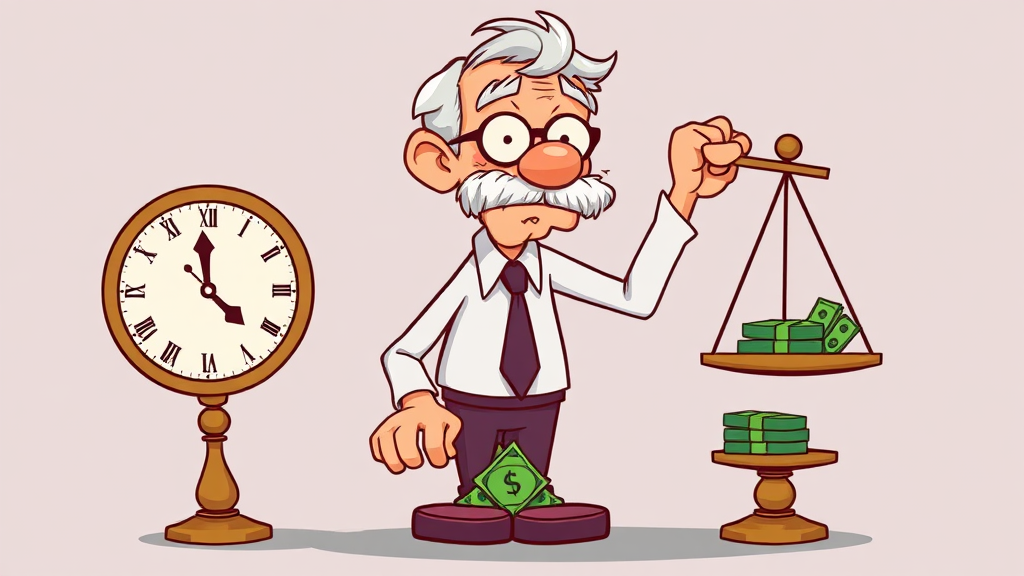 조기수령 vs 정상수령 비교 (cartoon 스타일)