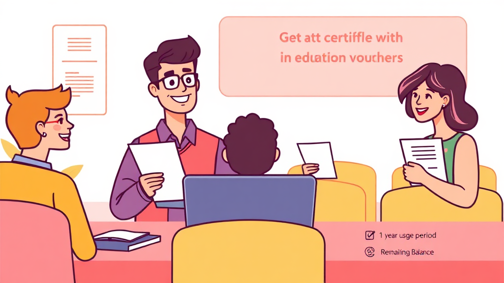 평생교육바우처, 똑똑하게 활용하는 팁과 주의사항 (cartoon 스타일)