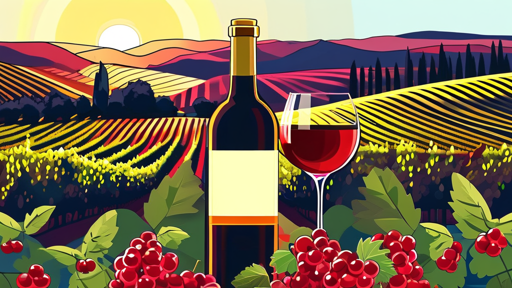 레드와인 비니거, 무엇이 특별할까요? (illustration 스타일)