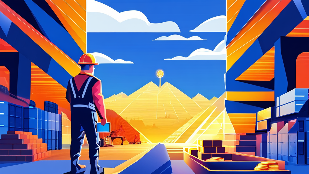 파인코인 채굴, 시작부터 수익까지 (illustration 스타일)