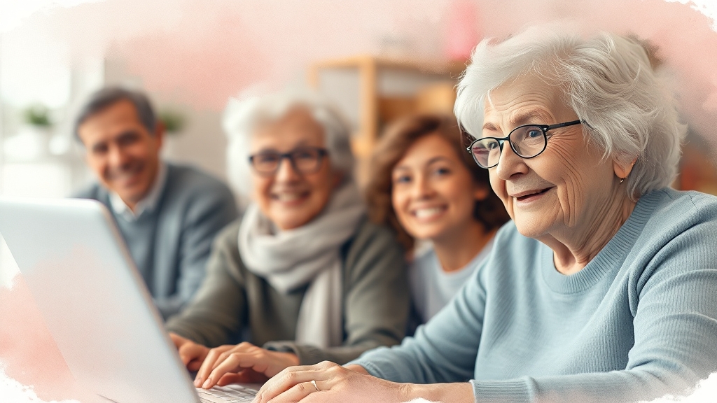 디지털 격차 해소를 위한 노력들 (watercolor 스타일)