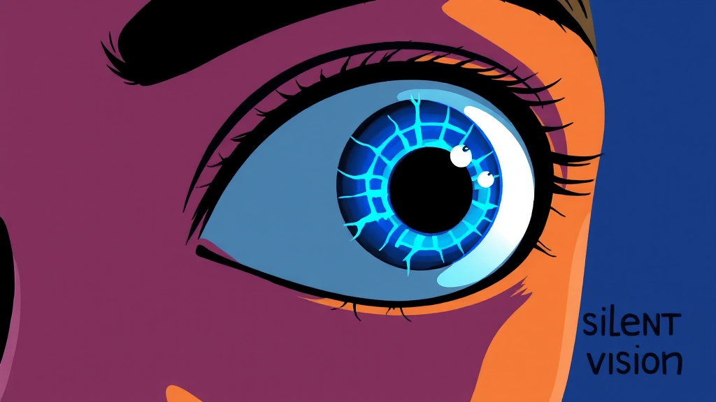 녹내장의 정의 및 위험성 (cartoon 스타일)