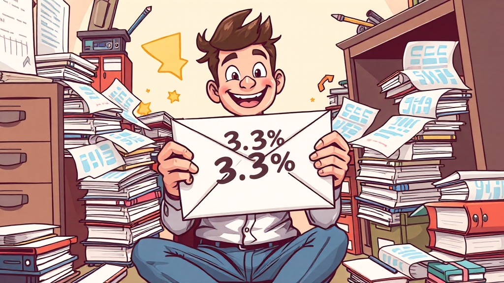 3.3% 원천징수와 환급 가능성 분석 (cartoon 스타일)