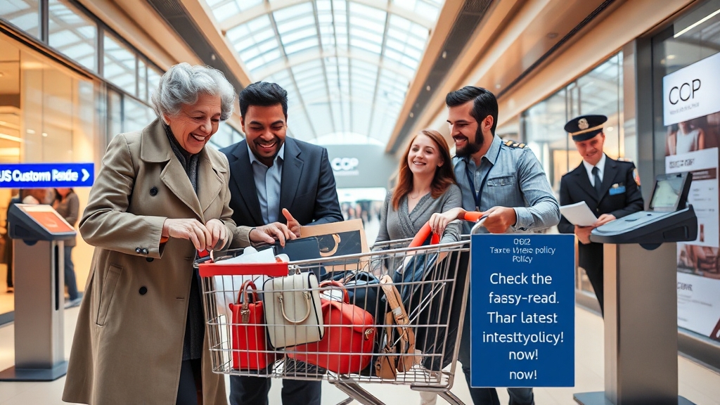 미국 관세 면제 한도 (realistic 스타일)