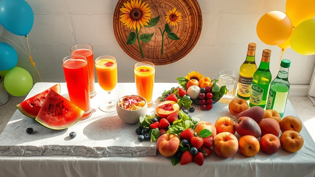 여름 과일 활용, 맛있는 레시피 대방출 (realistic 스타일)