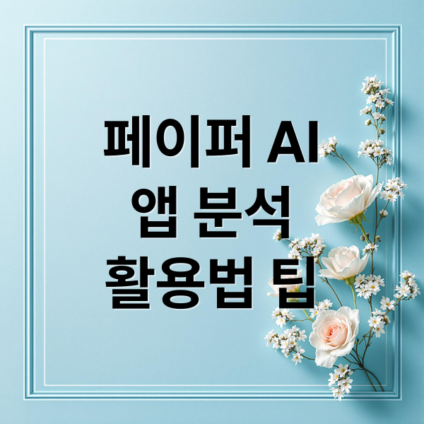 페이퍼 AI
앱 분석
활용법 팁 (신규 AI 앱 ‘페이퍼(Paper) AI’ 리뷰)