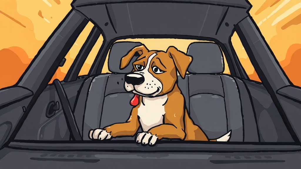 강아지 열사병, 왜 위험할까? (cartoon 스타일)