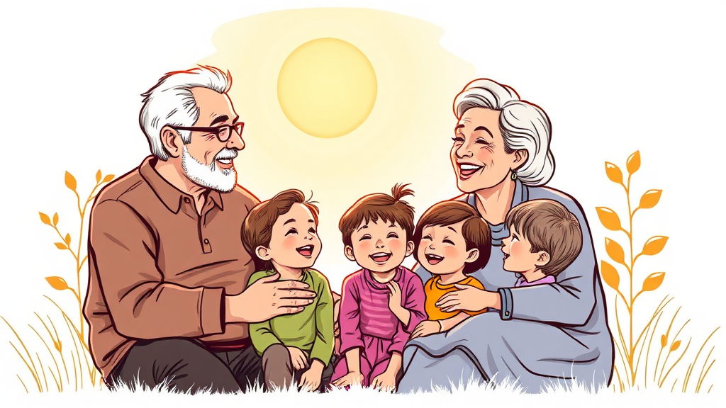 조부모 돌봄수당이란? (illustration 스타일)