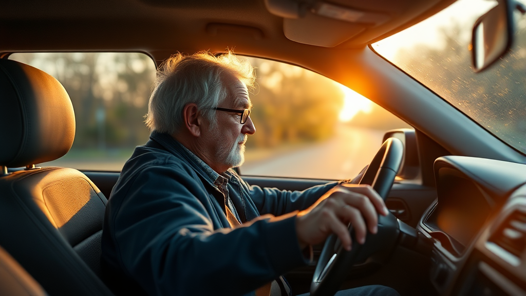 고령 운전자 안전 강화: 갱신 주기 단축 이유 (realistic 스타일)