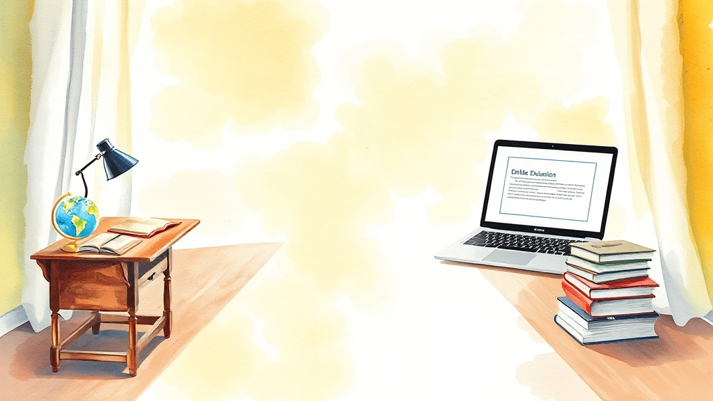 온라인 vs 오프라인, 나에게 맞는 방법은? (watercolor 스타일)