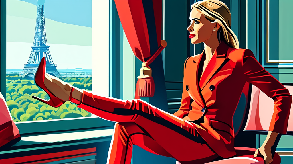 우아함의 비밀: 브리지트 마크롱의 시그니처 패션 아이템 (illustration 스타일)