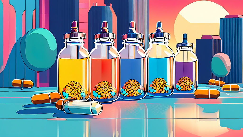 GLP-1 기반 비만 치료제, 무엇이 있나? (cartoon 스타일)