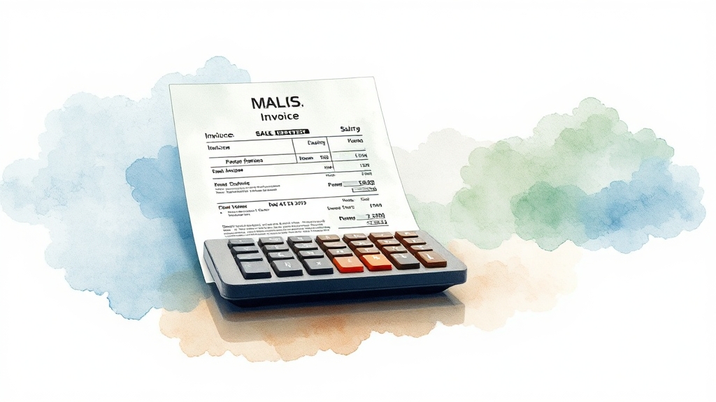 부가세 계산 방법 (watercolor 스타일)