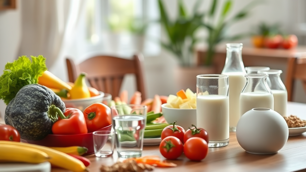 통풍에 좋은 음식: 식단 관리 (realistic 스타일)