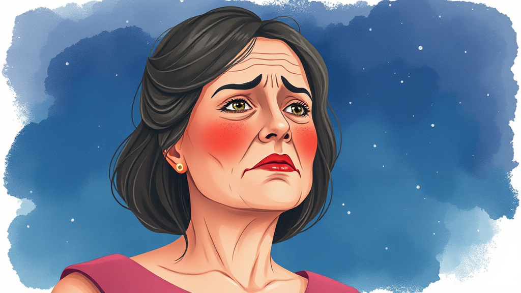 여성 갱년기, 무엇일까요? (watercolor 스타일)