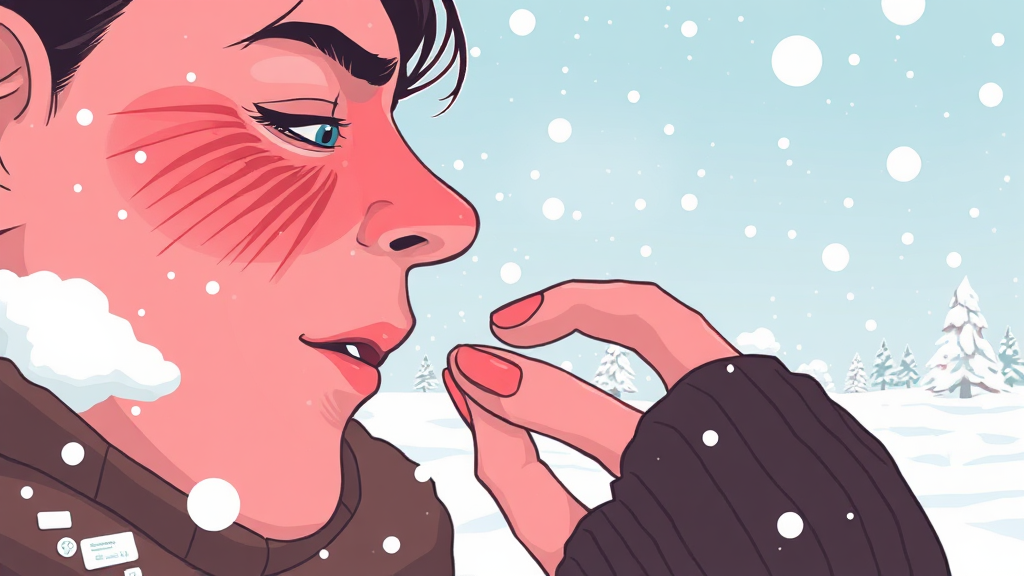 한랭 두드러기란? (illustration 스타일)