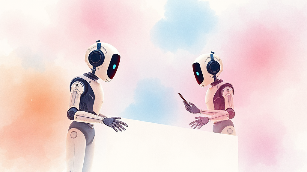 AI 챗봇을 활용한 외국어 학습 및 문화 이해 (watercolor 스타일)