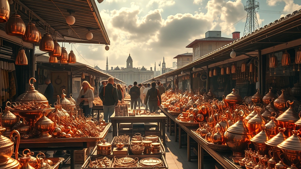 구리 선물 시장, 전망은? (realistic 스타일)