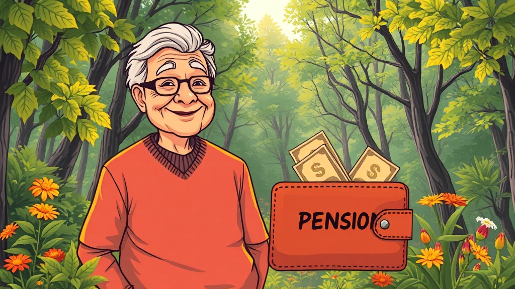 노령연금이란? (cartoon 스타일)