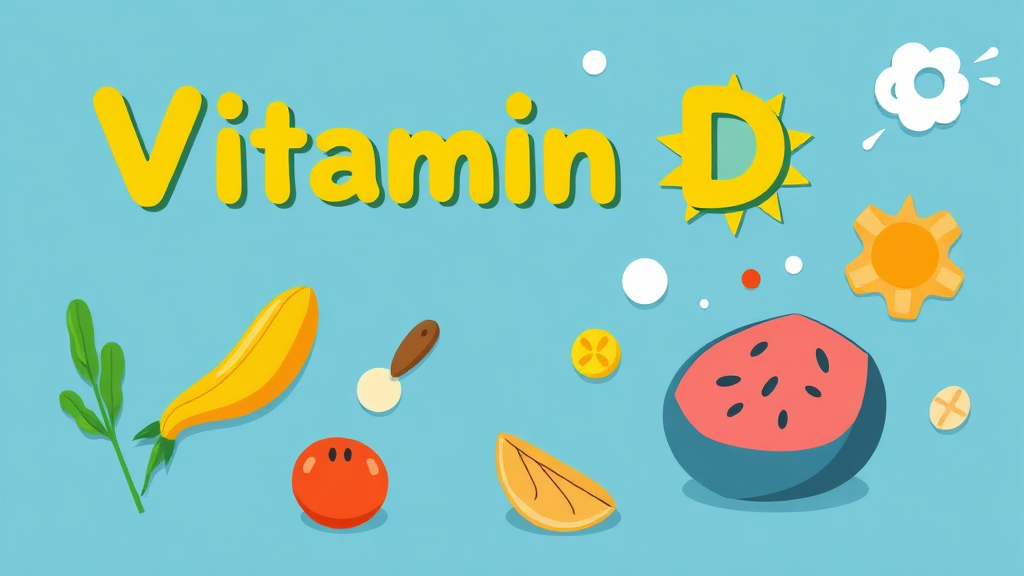 나에게 맞는 비타민D 제품 선택 가이드 (cartoon 스타일)