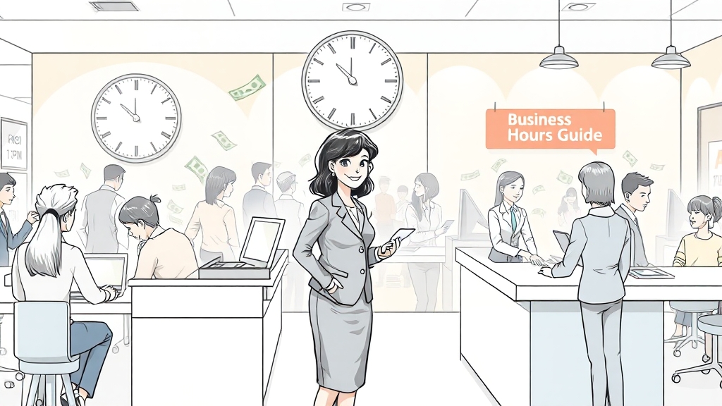 은행 기본 영업시간 & 점심시간 분석 (illustration 스타일)