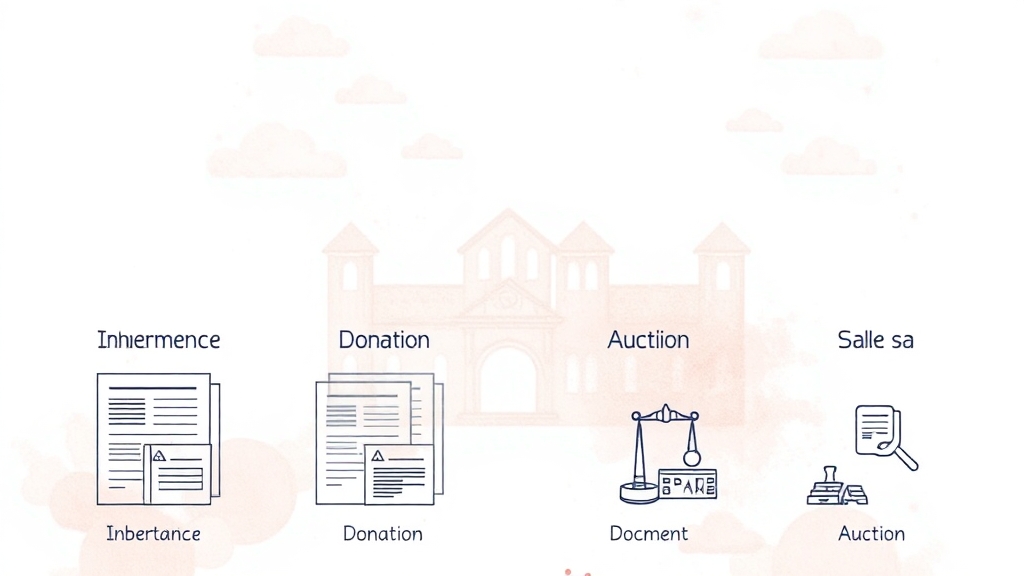 부동산 소유권 이전 등기 서류 가이드 (watercolor 스타일)