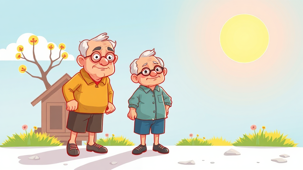 노령연금, 무엇이 다를까? (cartoon 스타일)