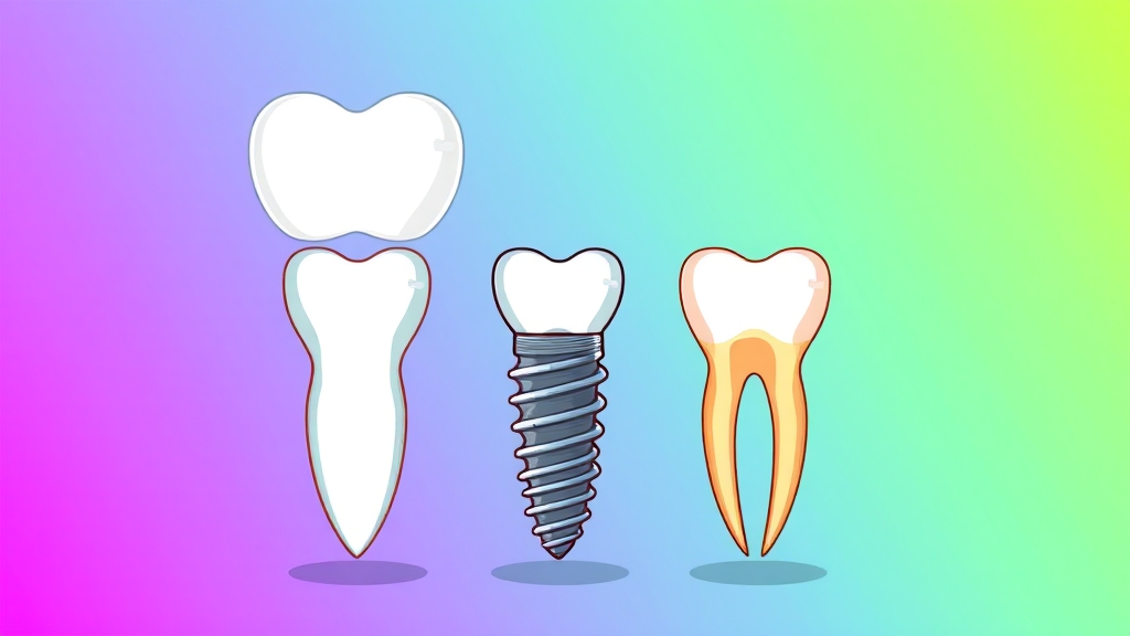 임플란트 가격 결정 요인 (cartoon 스타일)
