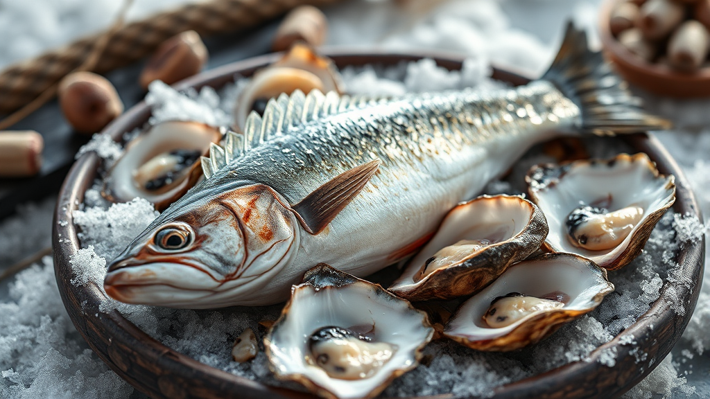 구룡포 과메기 & 석화, 환상의 조합! (realistic 스타일)