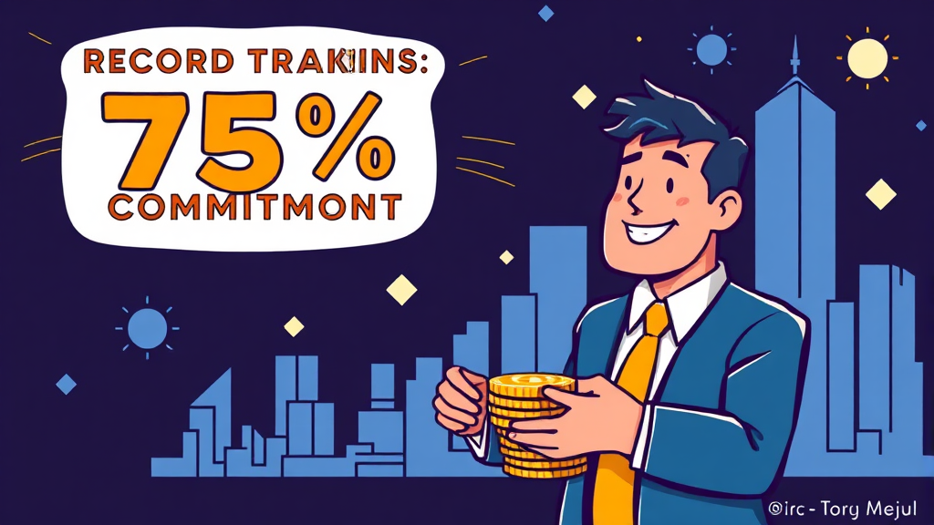 역대급 확약 75%의 의미 (cartoon 스타일)