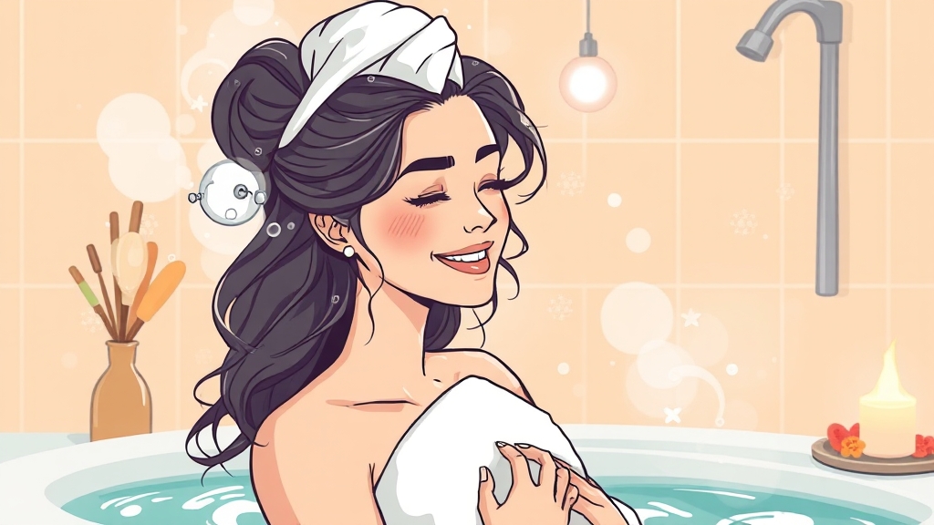 집에서 하는 트리트먼트 방법 (illustration 스타일)