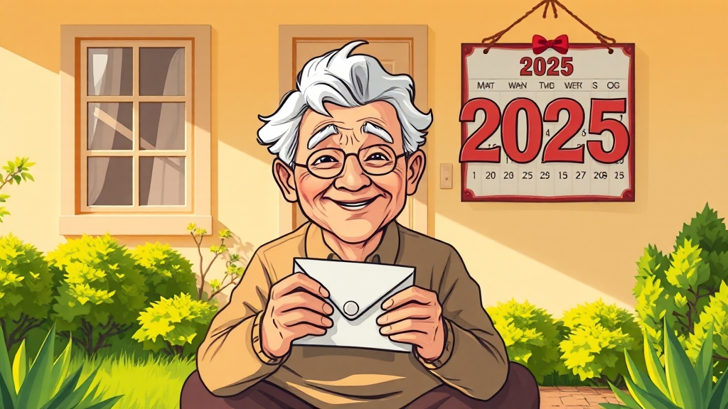 2025년, 얼마를 받을 수 있을까요? (cartoon 스타일)
