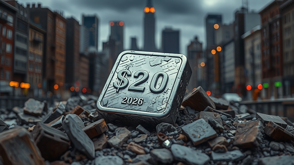 경제 붕괴 경고와 은 투자 (realistic 스타일)