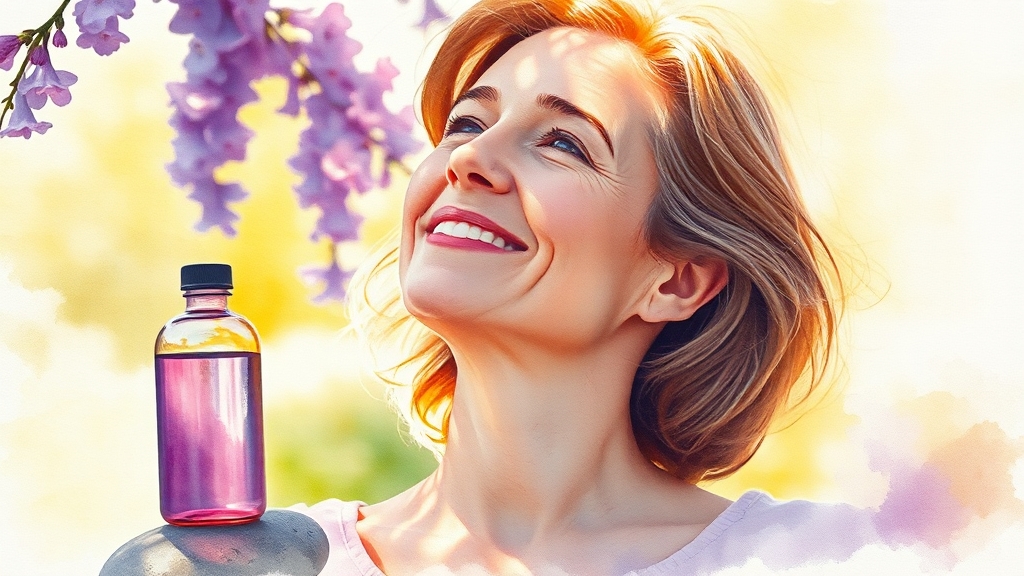 흑염소 진액, 주요 효능은? (watercolor 스타일)