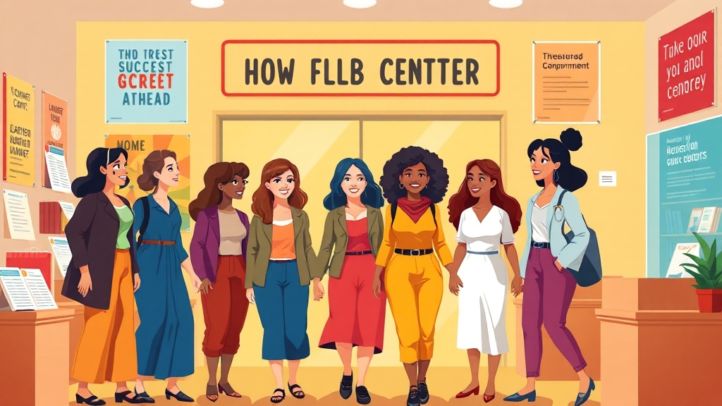 여성새로일하기센터 활용 가이드 (cartoon 스타일)