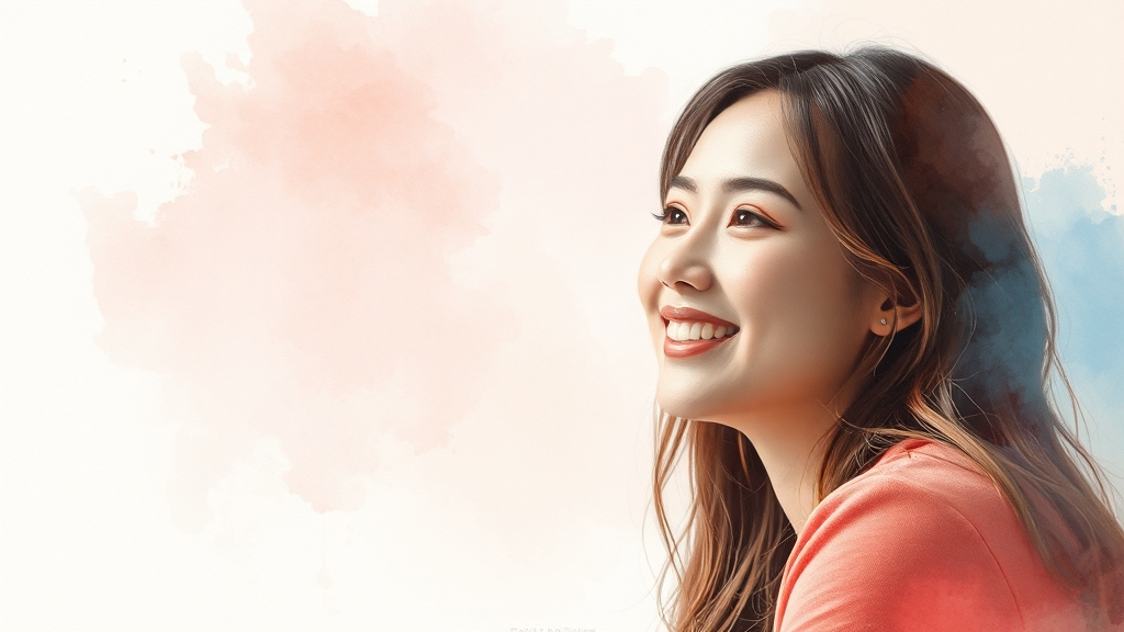 면접, 자신감이 무기 (watercolor 스타일)