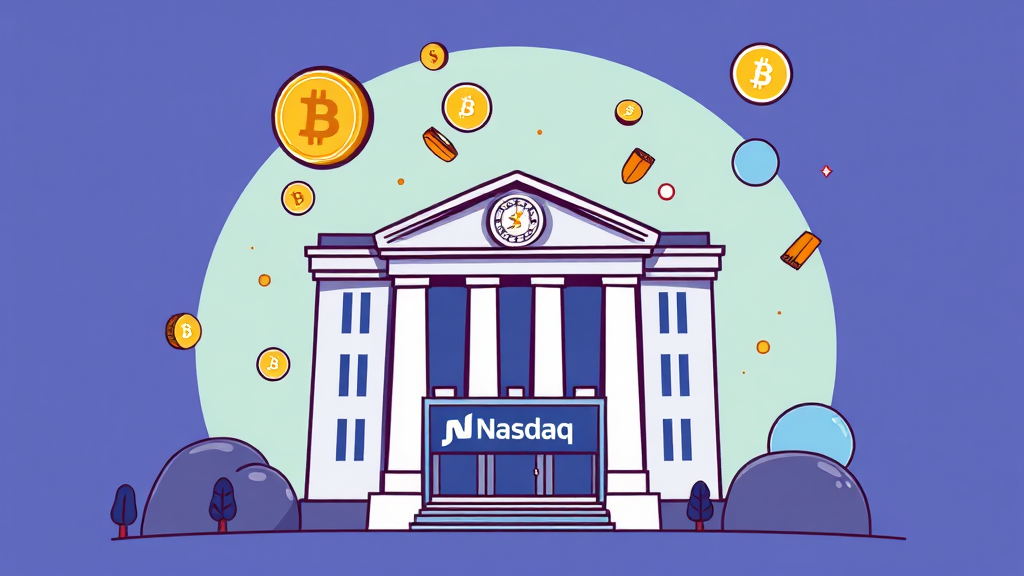 미국 증시 토큰화 규제 (cartoon 스타일)