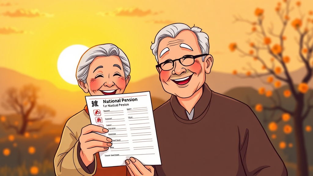 조기수령, 어떻게 신청하나요? (cartoon 스타일)