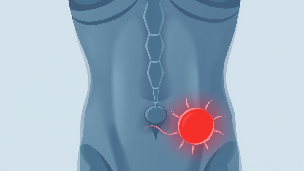 맹장염 진행 단계별 증상 (illustration 스타일)