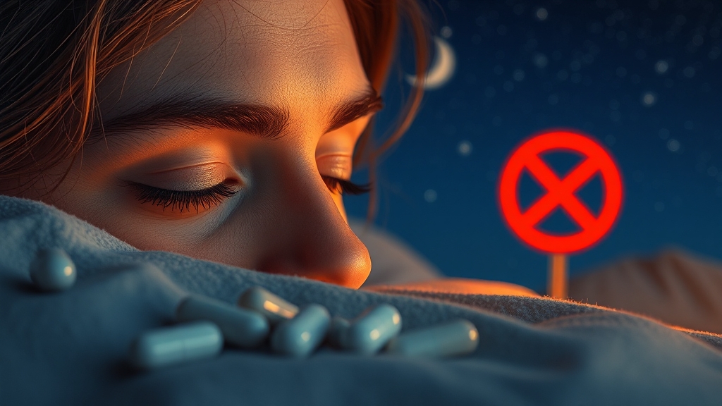 멜라토닌 복용 시 주의사항 (realistic 스타일)