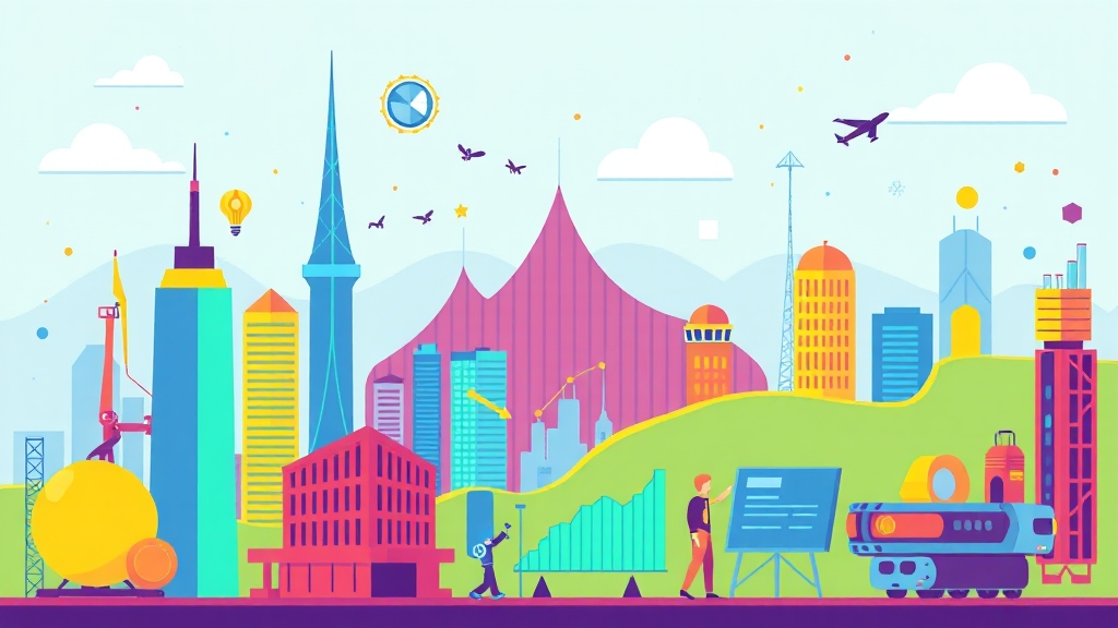 수혜 산업 및 관련주 분석 (cartoon 스타일)