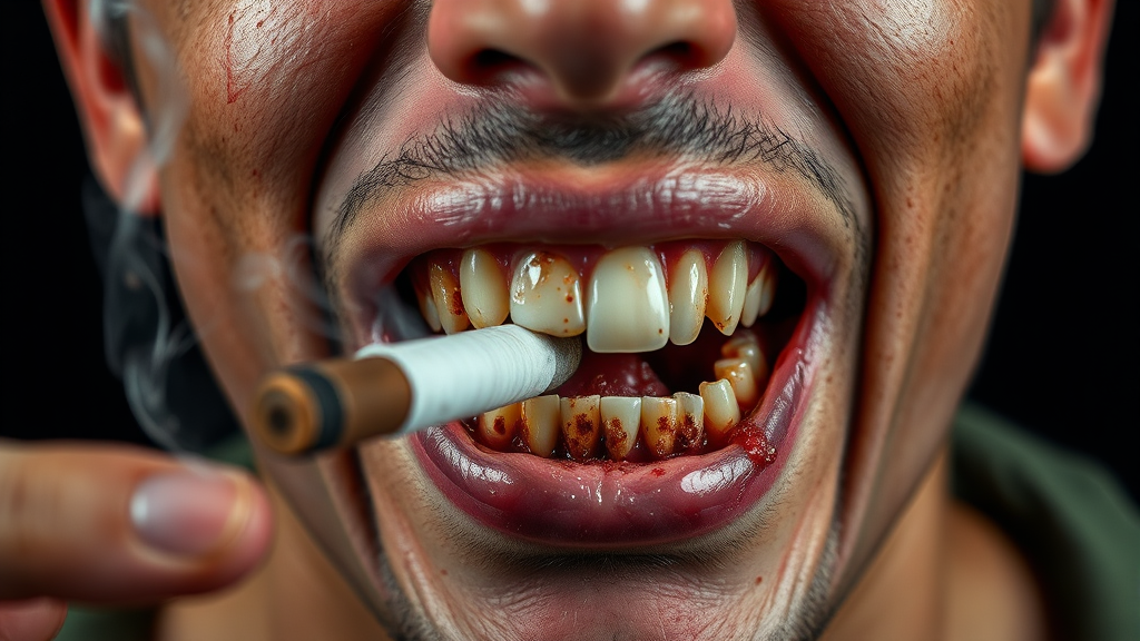 치아 상실, 왜 일어날까? (realistic 스타일)